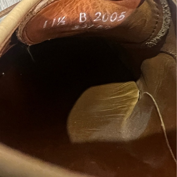 Allen Edmonds 11.5 Rush Street Antique Brown Brogue Wingtip Vibram Sole Oxford - Picture 11 of 13